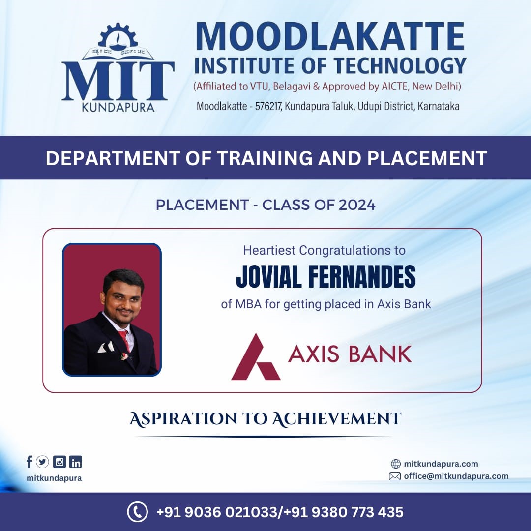 MITK MBA Students placement